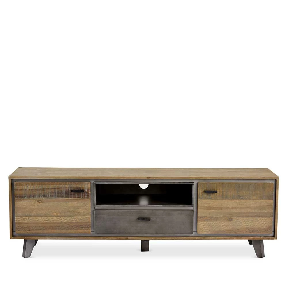 Niedriges TV Sideboard Teilmassiv - Cevesta – Bild 2