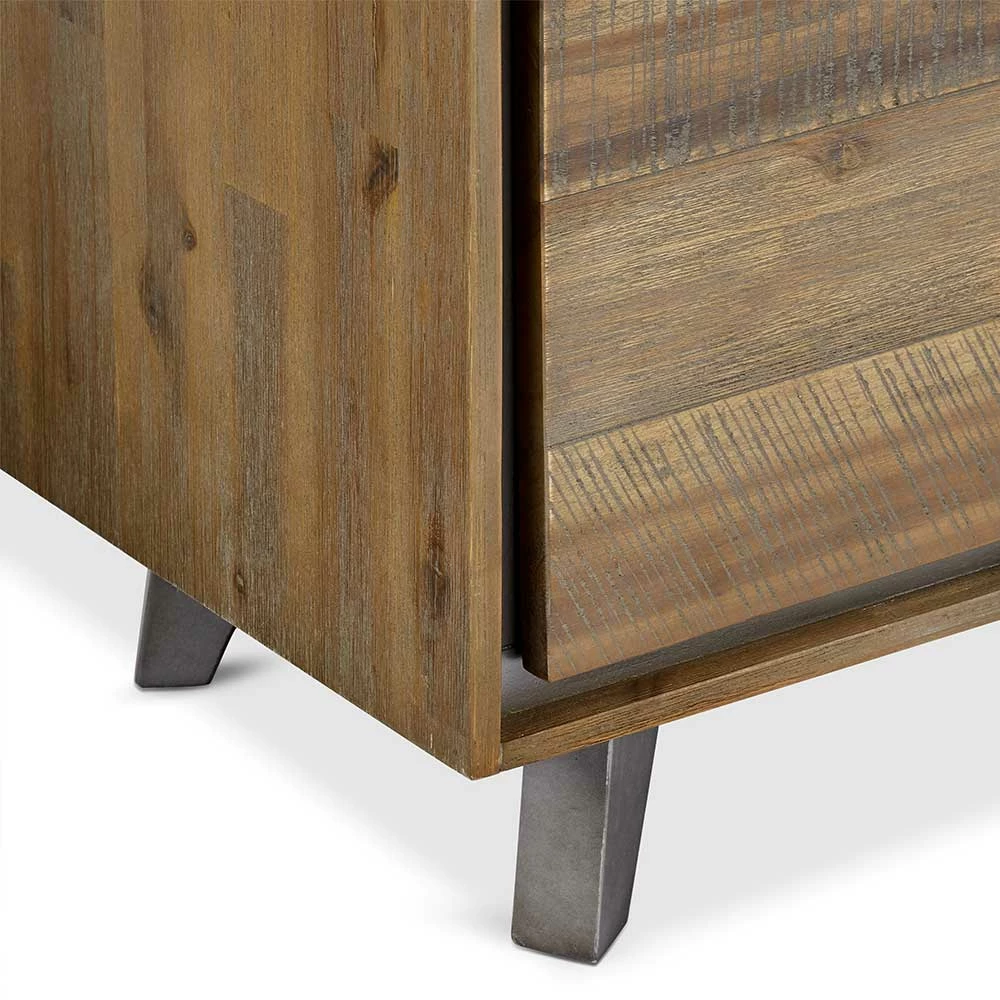 Niedriges TV Sideboard Teilmassiv - Cevesta – Bild 5