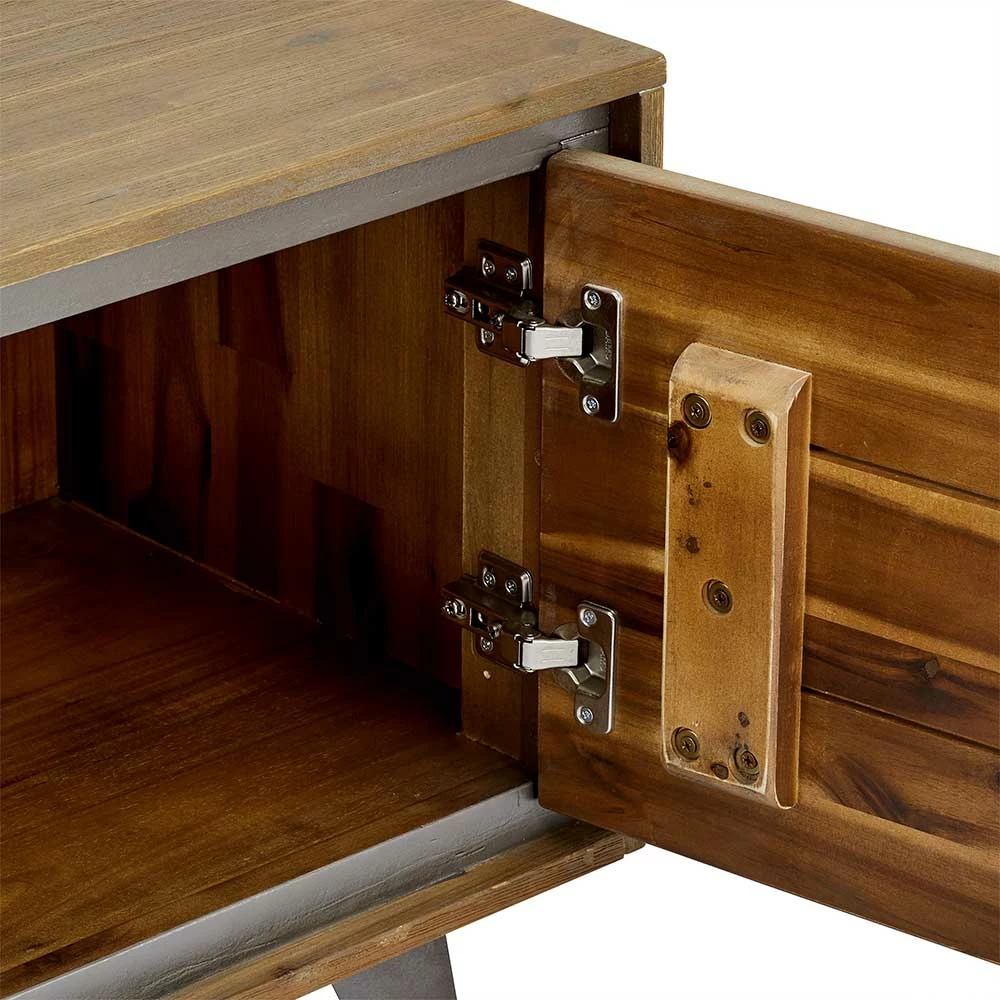 Niedriges TV Sideboard Teilmassiv - Cevesta – Bild 6