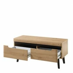 Scandi Chic TV Board 107 Cm Breit - Olcian -Troncon Shop scandi chic tv board 107 cm breit in wildeiche schwarz olcian 03