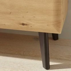 Scandi Chic TV Board 107 Cm Breit - Olcian -Troncon Shop scandi chic tv board 107 cm breit in wildeiche schwarz olcian 05