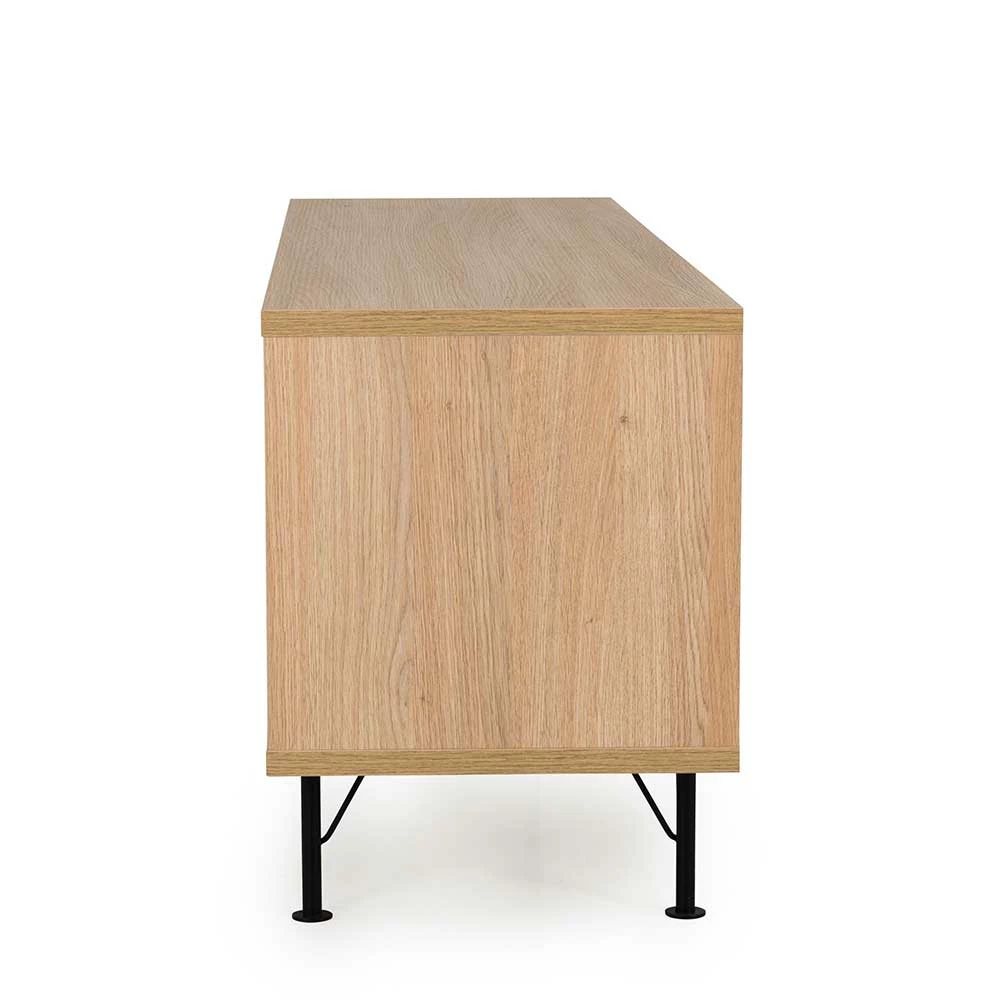 Scandi TV Element In Weiß & Eiche - Xando – Bild 3