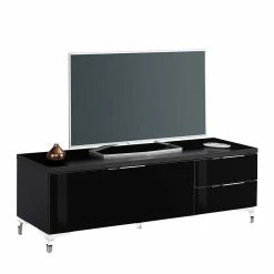 Schwarzes TV Board Mit Glas Beschichtung - Prosica
