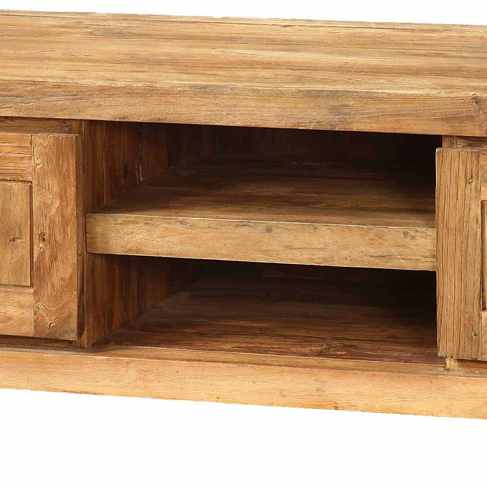 Teak TV Schrank 2-türig & 2 Fächer - Ciola – Bild 4