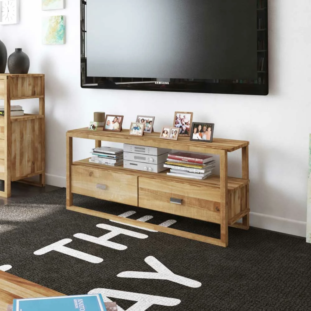 TV Bank Anuala Aus Wildeiche Massiv – Bild 2