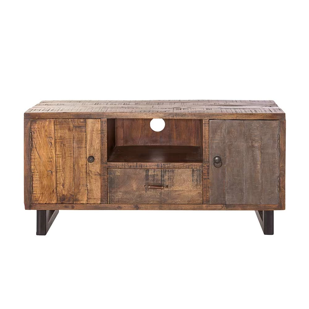 TV Board aus Recyclingholz Mango - Bahiro TV Board Aus Recyclingholz Mango - Bahiro -Troncon Shop tv board aus recyclingholz mango sandgestrahlt metall bahiro f
