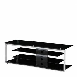 TV Board Aus Sicherheitsglas In Schwarz - Socotta