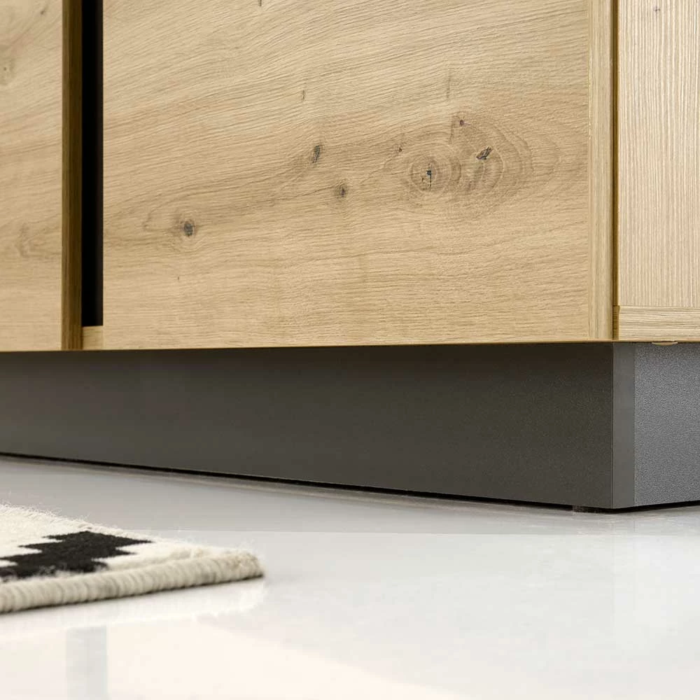 TV Board Mit Klappe & Gerätefach - Lairian – Bild 6