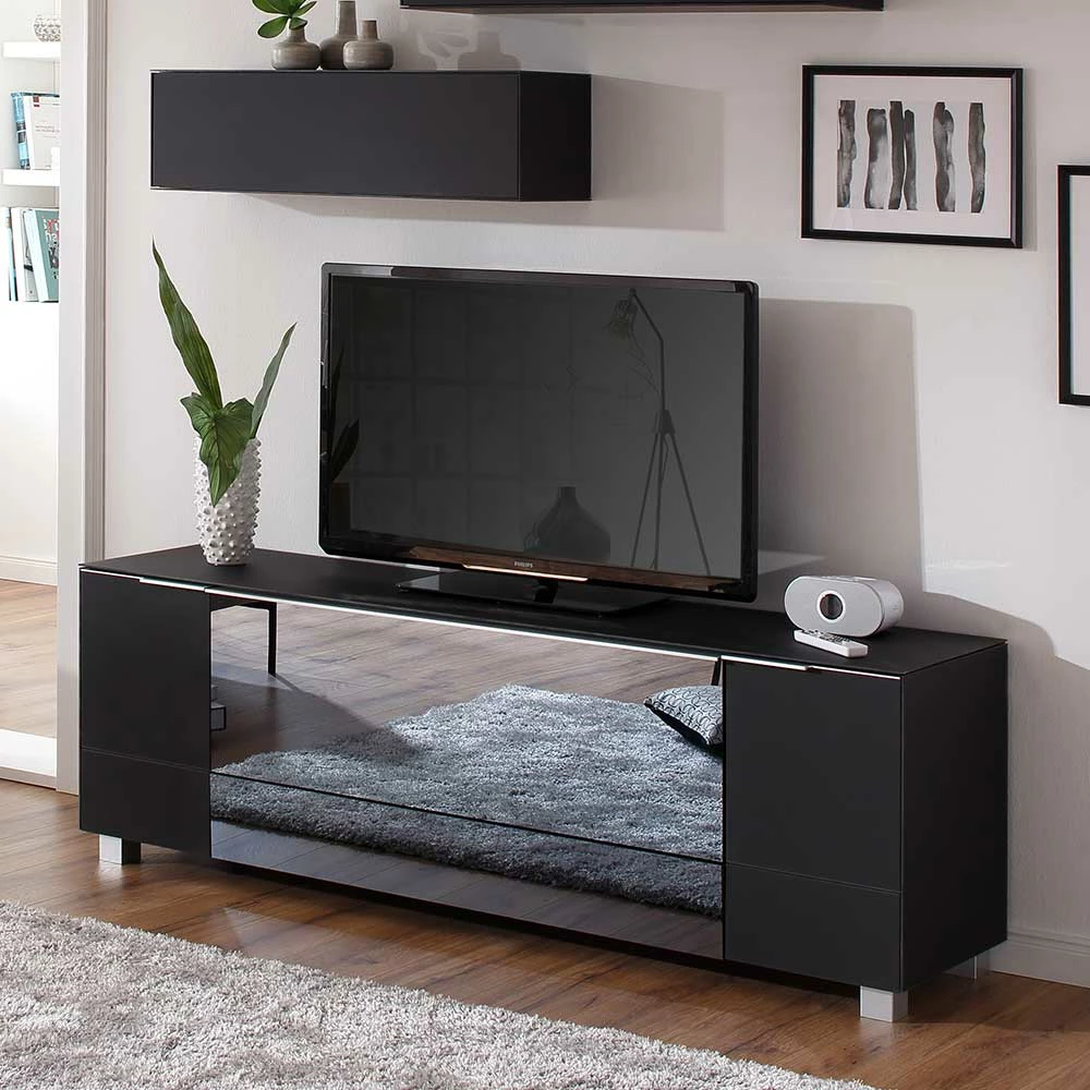 TV Board Mit Klappe & Schublade & 2 Türen - Tyron – Bild 2