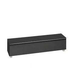 TV Board Iseon In Schwarz Glas