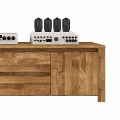 TV Board Nadalia Aus Wildeiche Massivholz -Troncon Shop tv board wildeiche massivholz 150 cm nadalia 03