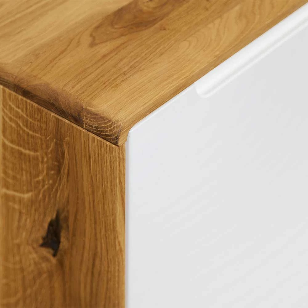 TV Element Lowboard In Weiß & Natur - Diesta – Bild 6