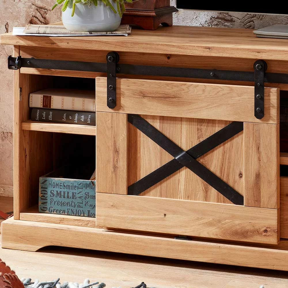 TV Kommode im Mexikanischen Landhaus Look - Ele TV Kommode Im Mexikanischen Landhaus Look - Ele -Troncon Shop tv kommode im mexikanischen landhaus look aus wildeiche metall ele 04