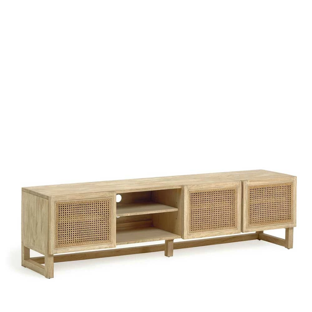 TV Lowboard Aus Wiener Geflecht Rattan - Uniaka – Bild 2