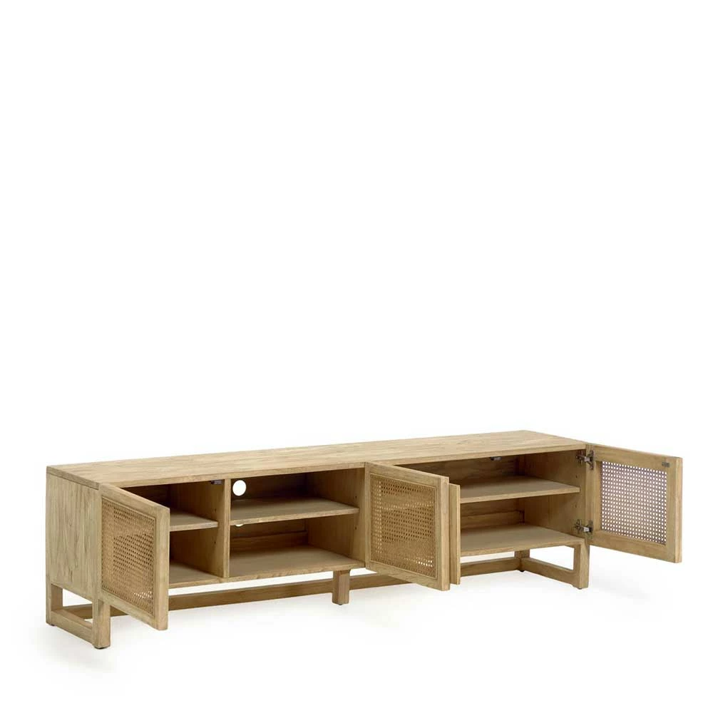 TV Lowboard Aus Wiener Geflecht Rattan - Uniaka – Bild 3