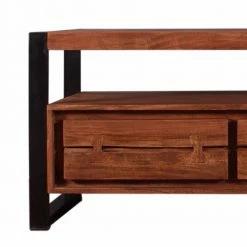 TV-Lowboard Smantana Im Industielook-Stil 4 TV-Lowboard Smantana Im Industielook-Stil -Troncon Shop tv lowboard im industielook stil aus akazie massivholz smantana 02