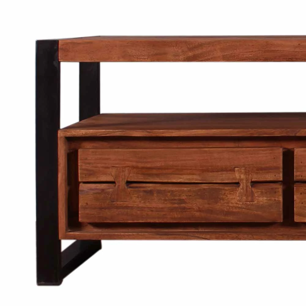 TV-Lowboard Smantana im Industielook-Stil TV-Lowboard Smantana Im Industielook-Stil -Troncon Shop tv lowboard im industielook stil aus akazie massivholz smantana 02