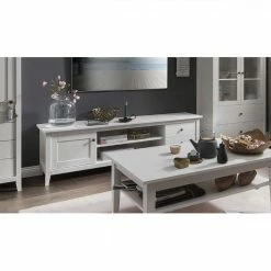 TV Lowboard Im Modernen Landhausstil - Astinion 4 TV Lowboard Im Modernen Landhausstil - Astinion -Troncon Shop tv lowboard im modernen landhausstil in weiss aus kiefernholz massiv astinion 02