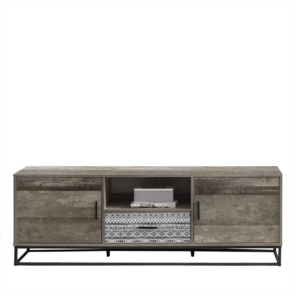 TV Lowboard In Holzoptik Grey Wash - Drondo I