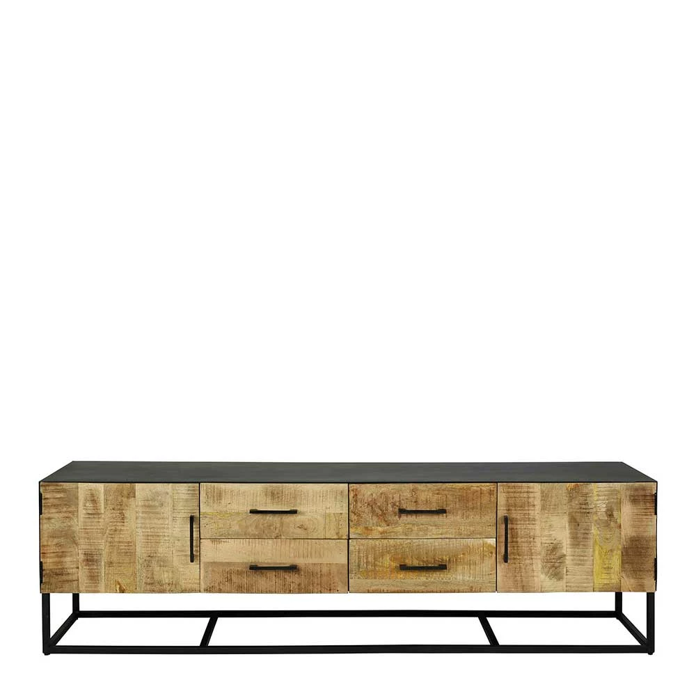 TV Lowboard In White Wash Mangobaum - Jamey