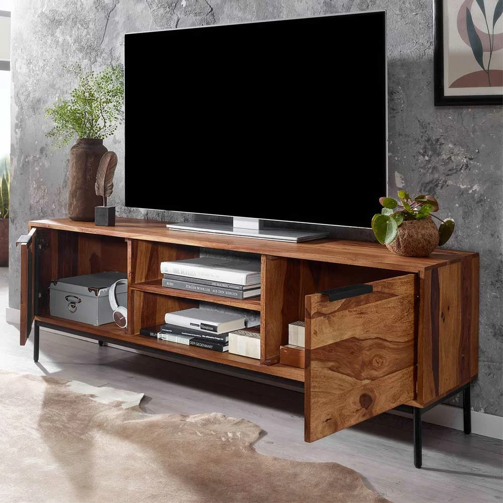 TV Schrank Aus Sheesham Massivholz - Placer – Bild 4