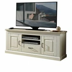 TV Schrank Rozasa In Weiß Taupe