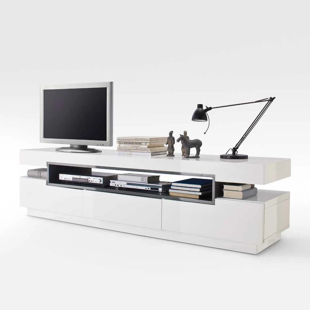 TV Sideboard Laxie In Weiß Hochglanz – Bild 6