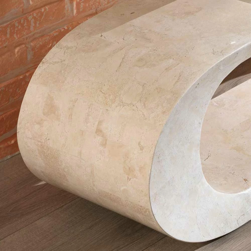 TV Tisch Filicudia In Creme Weiß – Bild 2