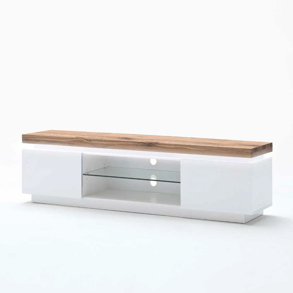 TV Tisch Stijn Mit Wildeiche Massivholz