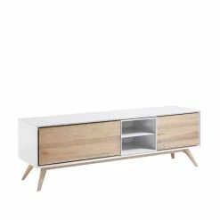 TV-Tisch Ivorino Mit Zwei Stauraum Klappen