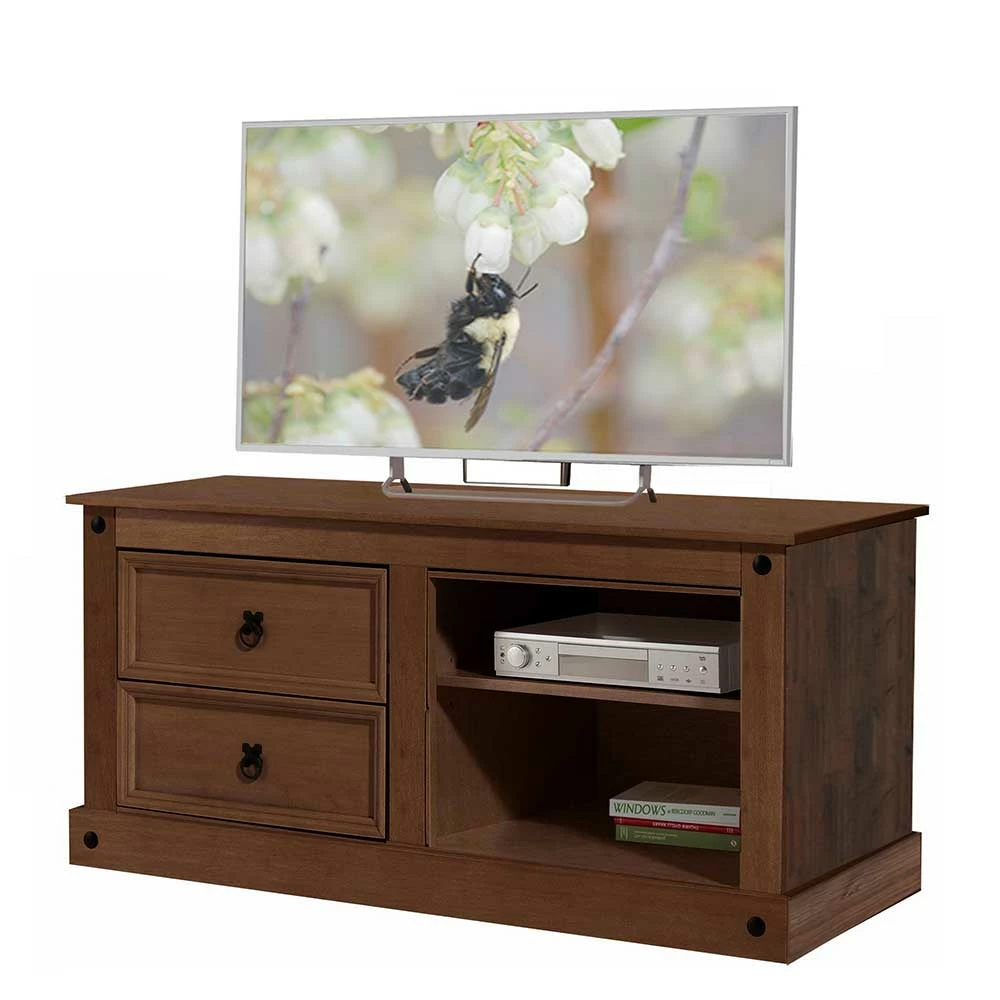 TV Unterschrank Aus Kiefer Dunkel - Quarzas – Bild 2