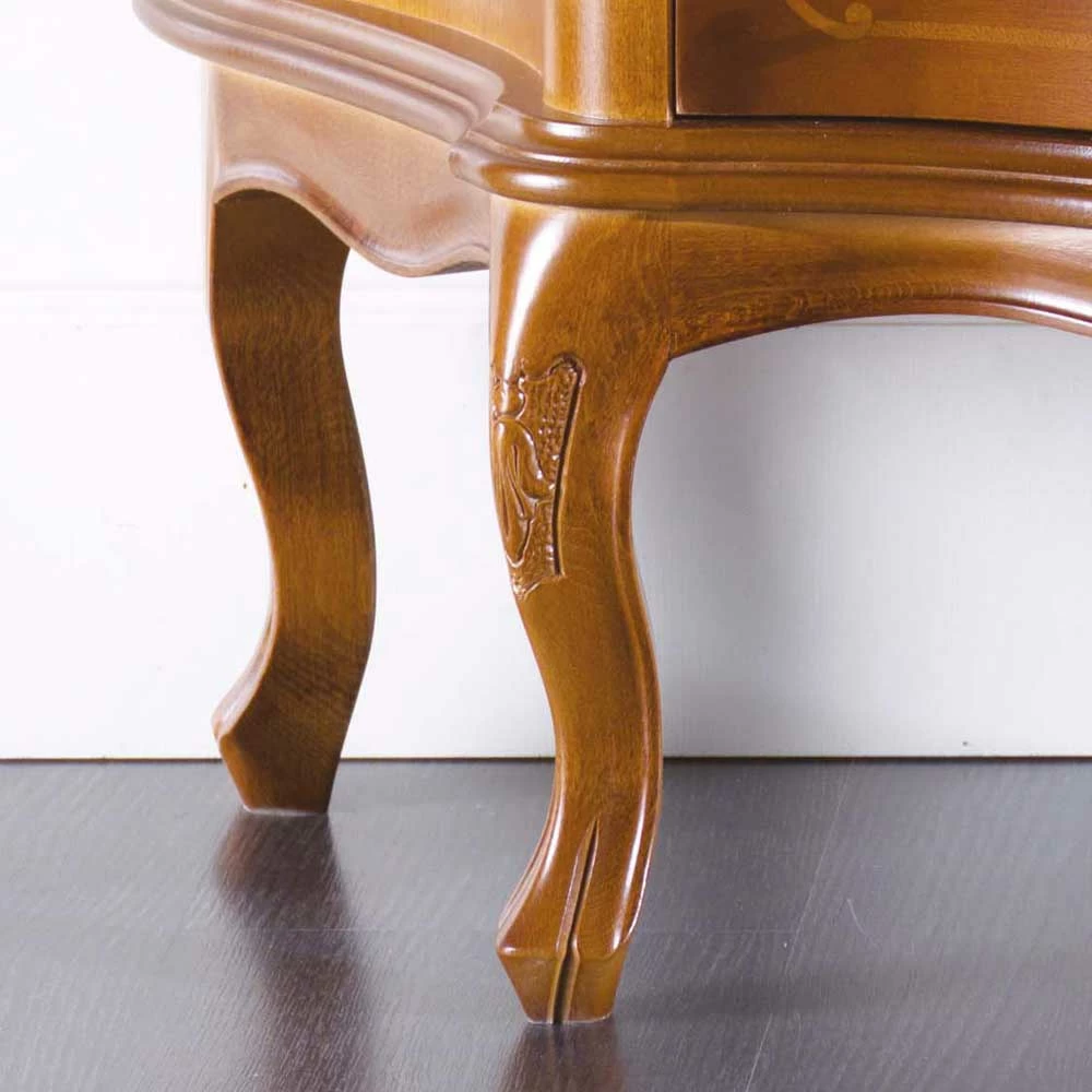 TV Unterschrank Im Barock Stil Dentro Nussbaumfarben – Bild 3