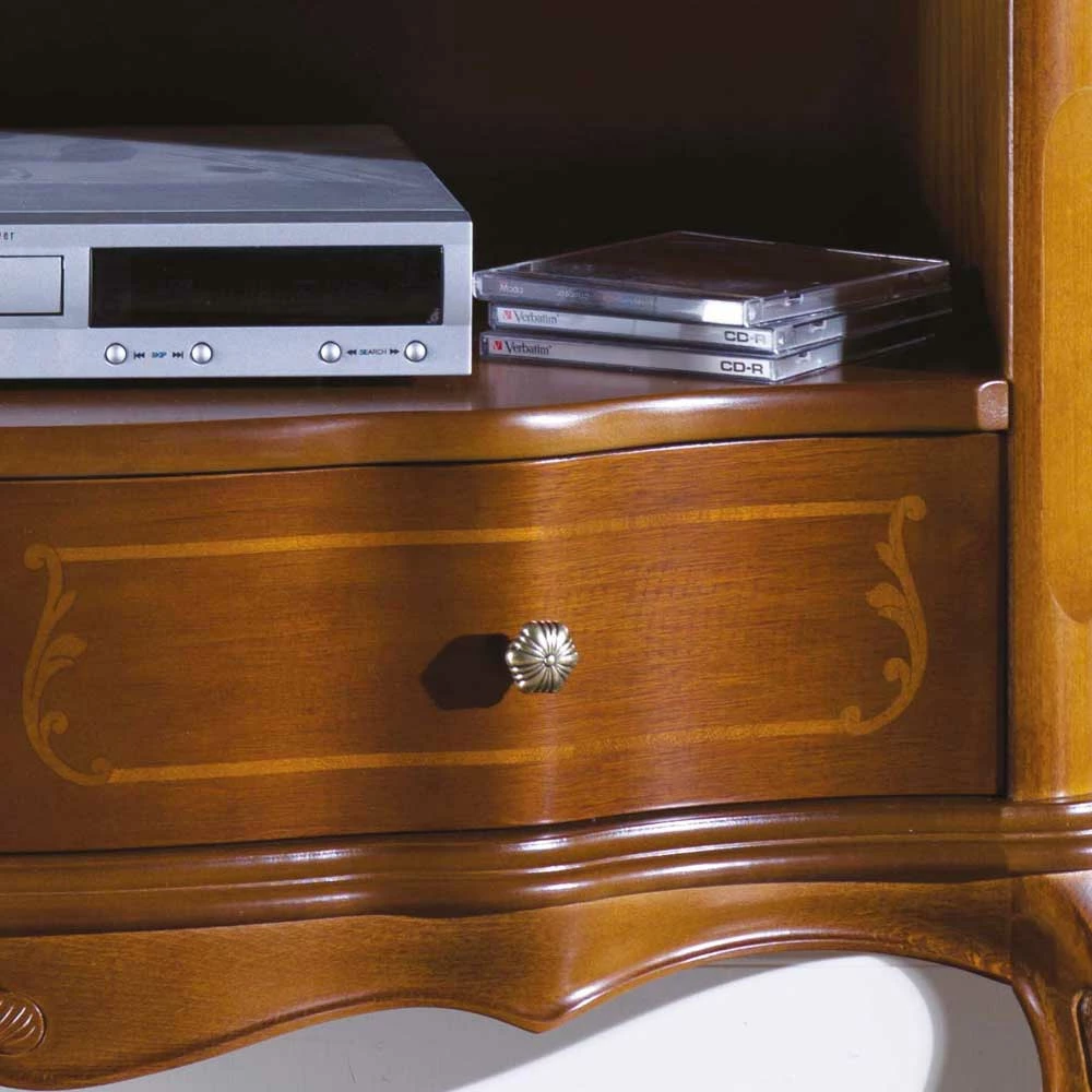 TV Unterschrank Im Barock Stil Dentro Nussbaumfarben – Bild 5