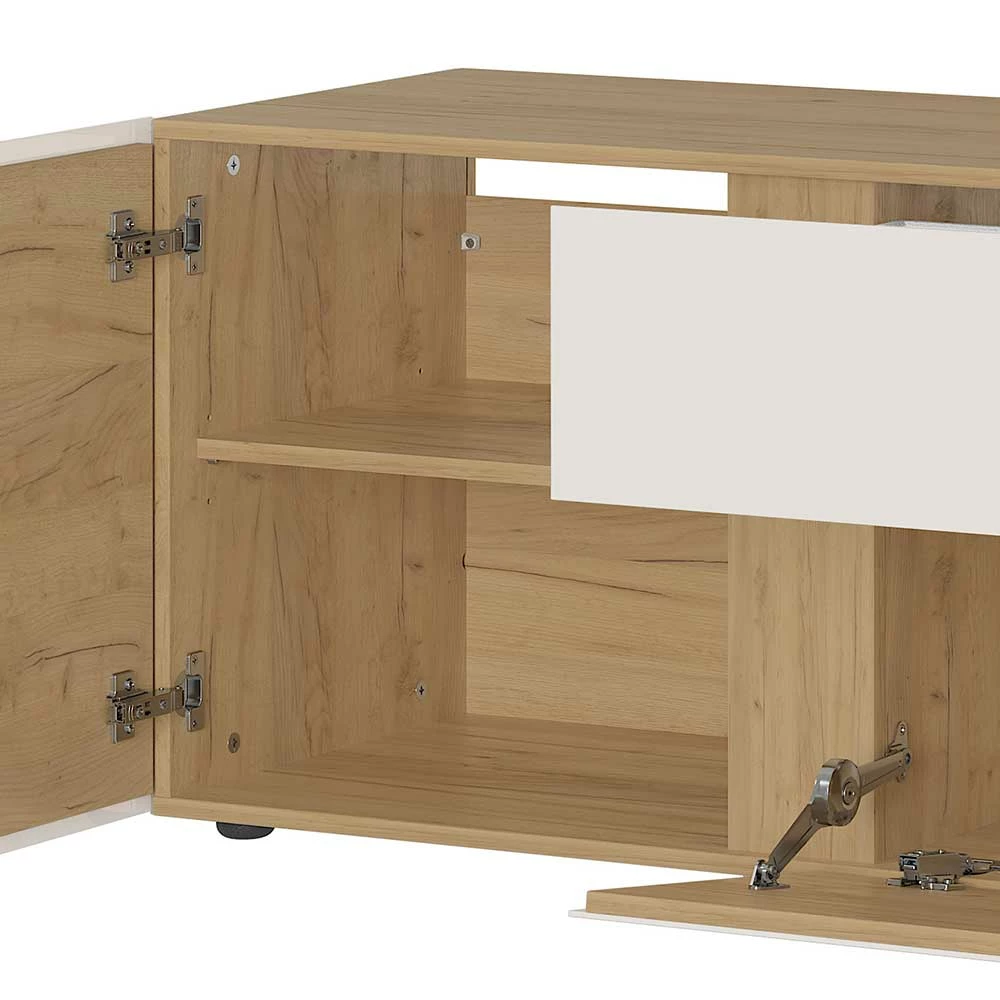 TV Unterschrank In Hellgrau & Wildeiche - Colomas – Bild 6