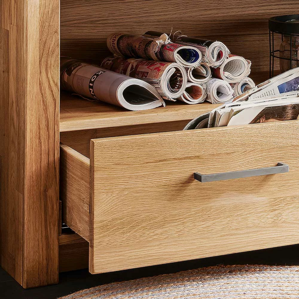 TV Unterschrank Mit Fach & Schublade - Loitons – Bild 5