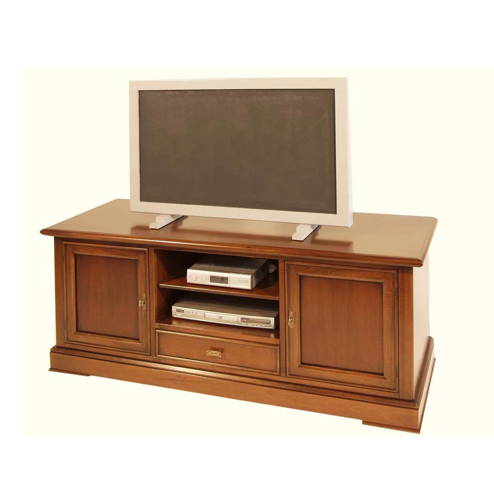 TV-Unterschrank Verona in Nussbaumfarben TV-Unterschrank Verona In Nussbaumfarben -Troncon Shop tv unterschrank nussbaumfarben teilmassiv verona