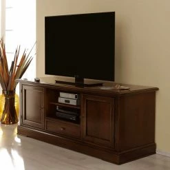 TV-Unterschrank Verona In Nussbaumfarben 5 TV-Unterschrank Verona In Nussbaumfarben -Troncon Shop tv unterschrank nussbaumfarben teilmassiv verona 02