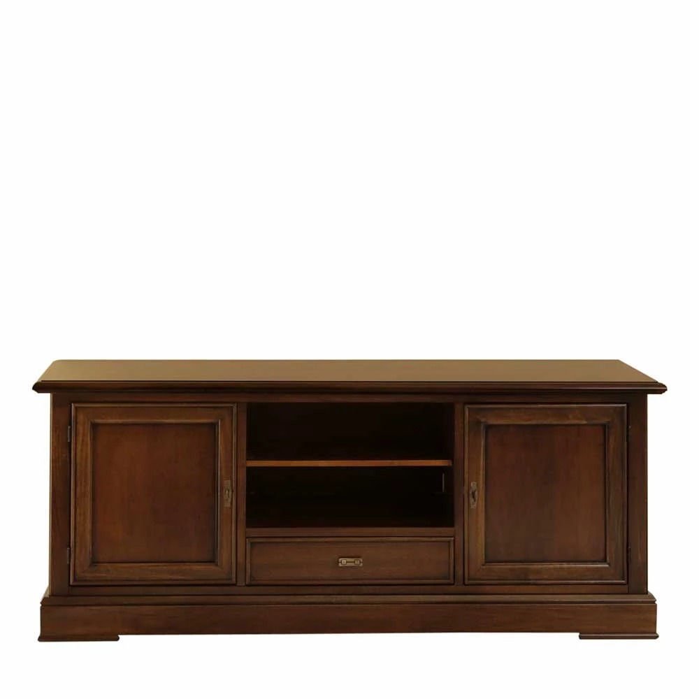 TV-Unterschrank Verona in Nussbaumfarben TV-Unterschrank Verona In Nussbaumfarben -Troncon Shop tv unterschrank nussbaumfarben teilmassiv verona 03