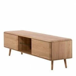 Unterschrank Für Fernseher Aus Eiche Bianco - Bakaras