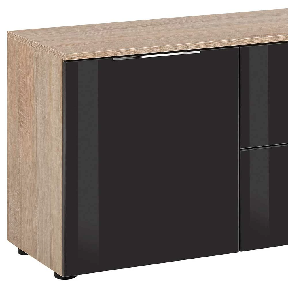 Unterschrank Für TV-Gerät In Anthrazit Glas - Adricia – Bild 4