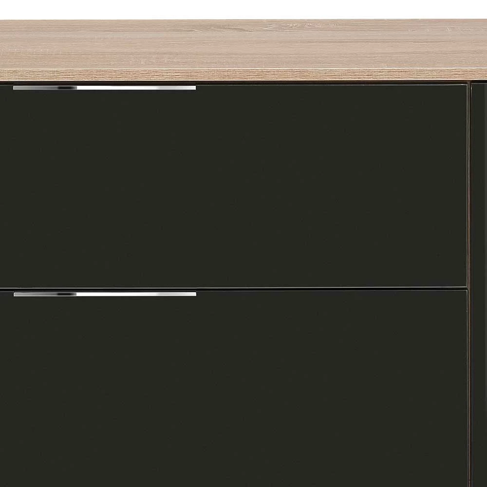 Unterschrank Für TV-Gerät In Anthrazit Glas - Adricia – Bild 5