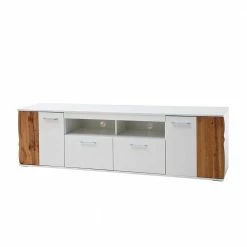 Unterschrank Für TV In Hochglanz Weiß - Sadassa