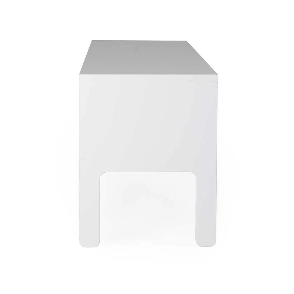 Weiße TV-Bank 137cm breit Baiamare 2-türig Weiße TV-Bank 137cm Breit Baiamare 2-türig -Troncon Shop weisse tv bank 137cm breit 2 tuerig 1 fach offen baiamare 02