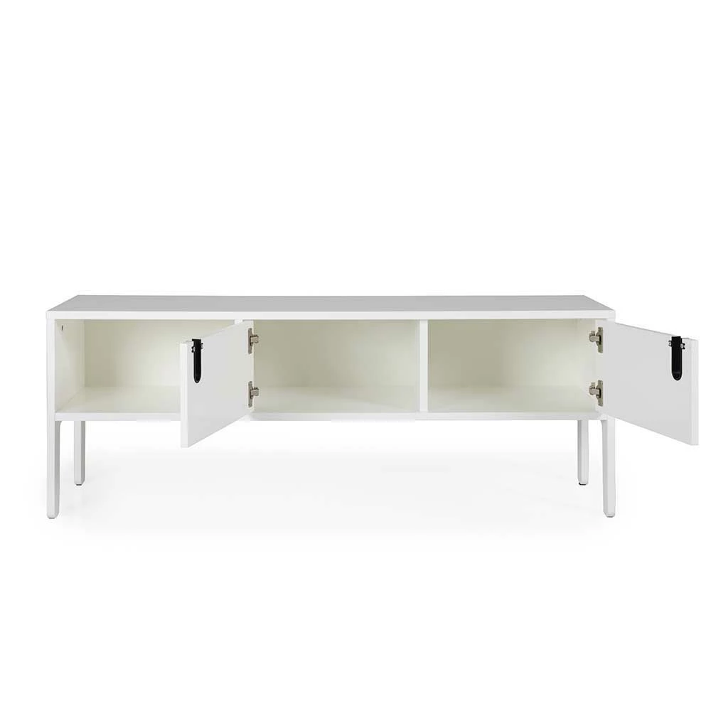 Weiße TV-Bank 137cm breit Baiamare 2-türig Weiße TV-Bank 137cm Breit Baiamare 2-türig -Troncon Shop weisse tv bank 137cm breit 2 tuerig 1 fach offen baiamare 04