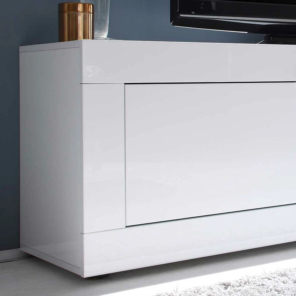 Weißes Fernsehlowboard In Hochglanz - Sogno – Bild 3