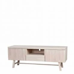 White Wash TV Lowboard Aus Eiche - Dioca