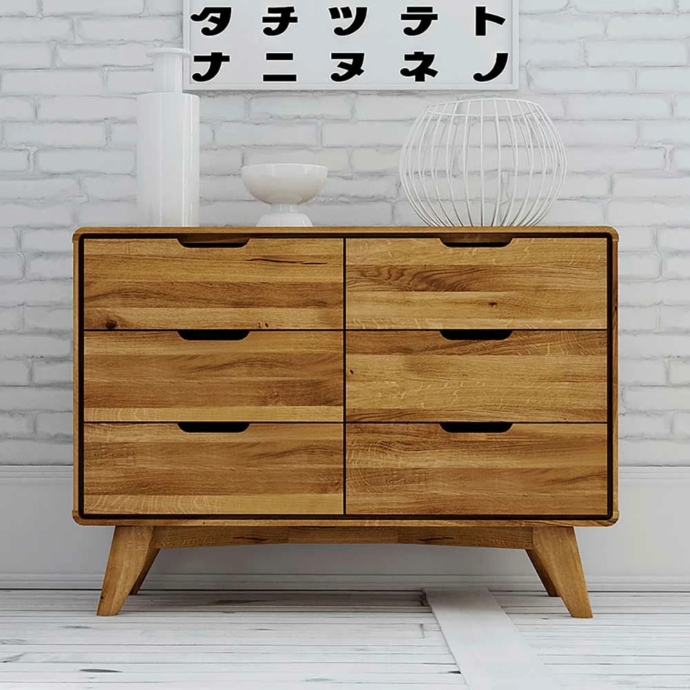 Wildeiche Schubladenkommode Geölt - Eavy – Bild 2