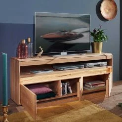 Wildeiche Unterschrank Für TV Mit Beleuchtung - Acmida -Troncon Shop wildeiche unterschrank fuer tv mit beleuchtung led dimmbar 163x63x44 acmida 02