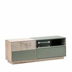 Zweifarbiges TV Board Mit Gerätefach - Ajevos